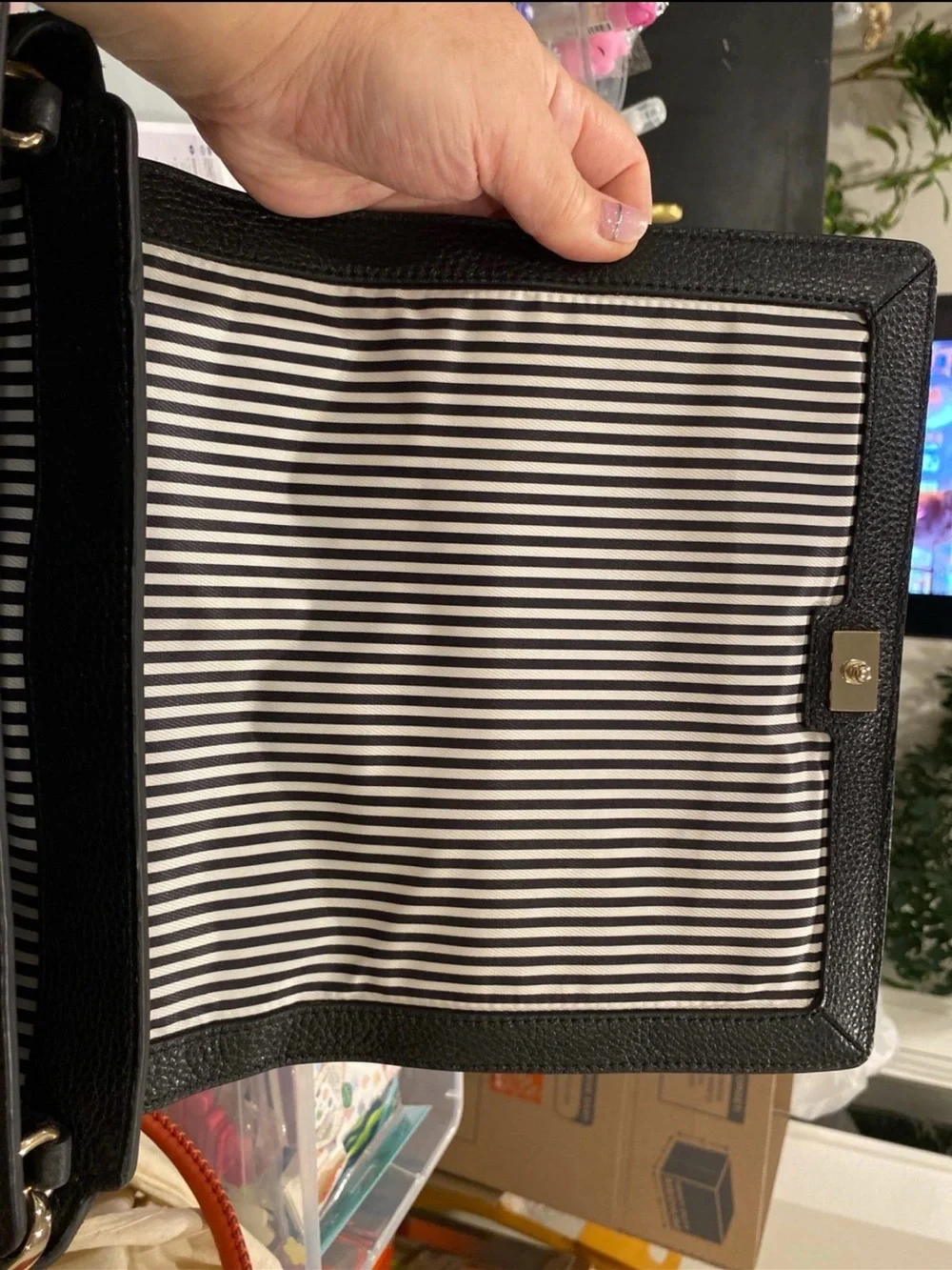 Kate Spade Black Pebbled Leather Satchel